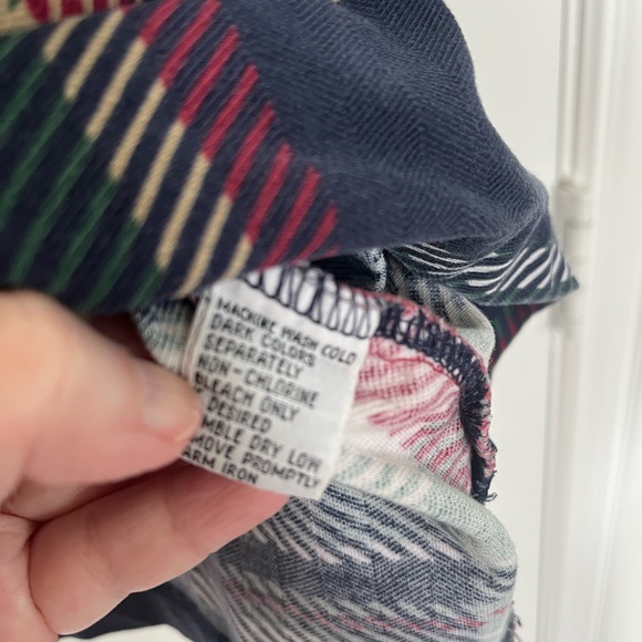 Vintage 90s Chaps Ralph Lauren Plaid Polo Shirt Size M Boxy Cotton Blue Red - Picture 5 of 11